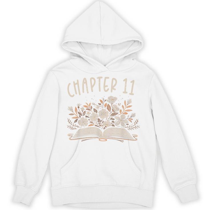 Chapter 11th Birthday Bookworm 11 Years Old For Book Lovers Unisex Hoodie