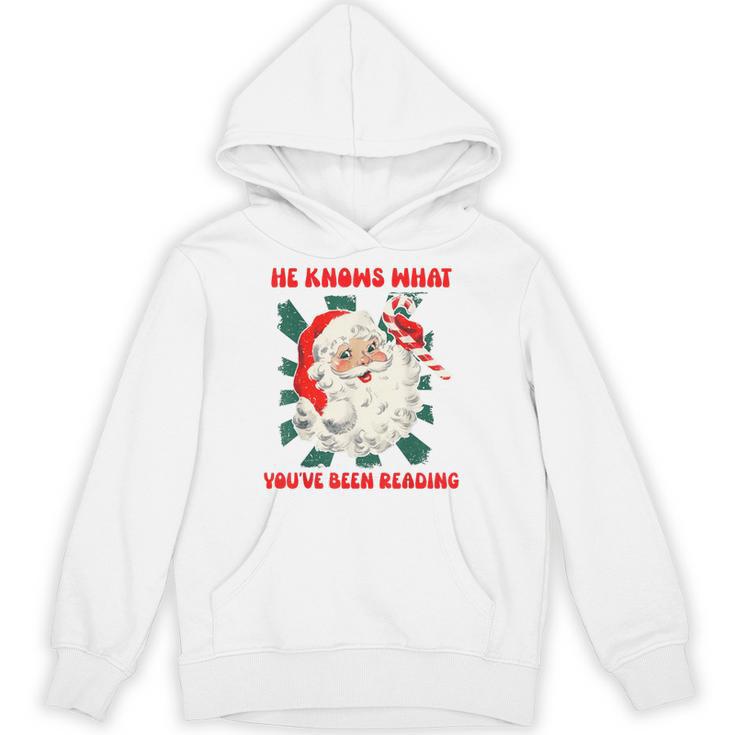 Christmas Bookish He Knows What You'Ve Been Reading Women Unisex Hoodie