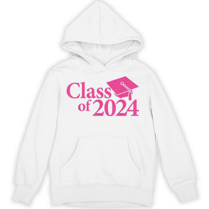 Class Of 2024 Pink For Girls And Women Graduation Unisex Hoodie