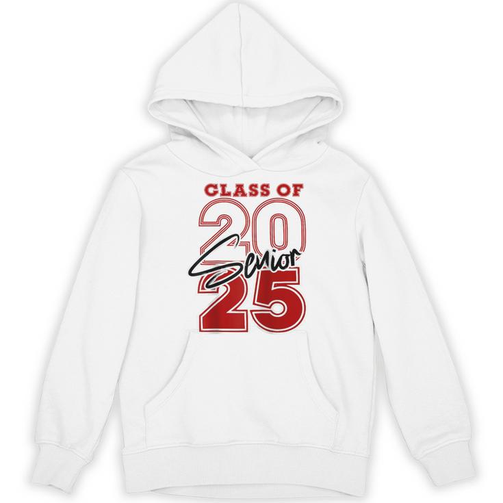 Class Of 2025 Senior 2025 Graduation Red Raglan Baseball Tee Unisex Hoodie