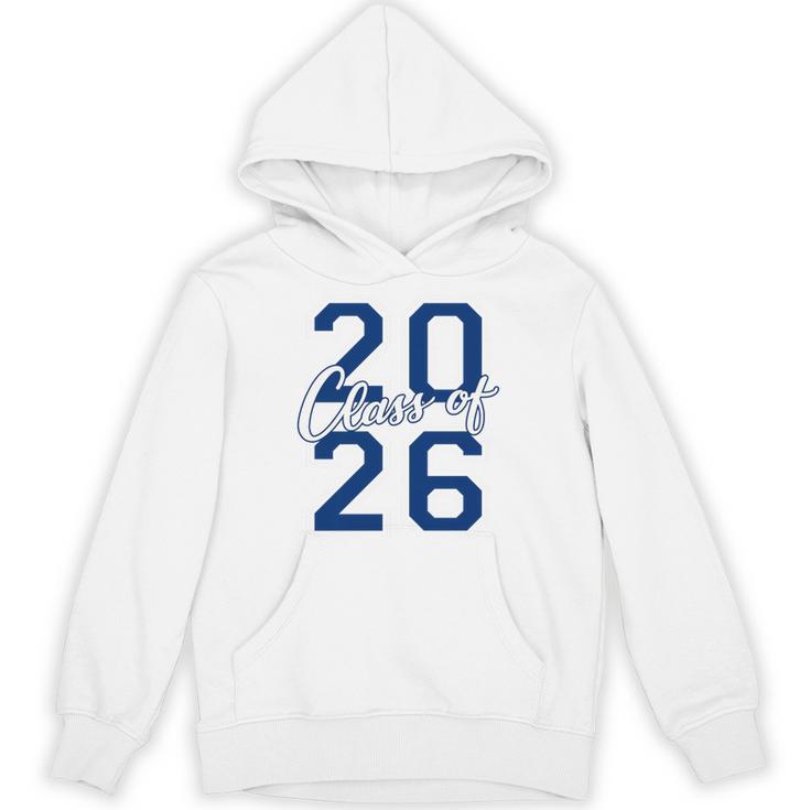 Class Of 2026 Graduation Varsity Navy Blue Letters Premium Tri-Blend Unisex Hoodie