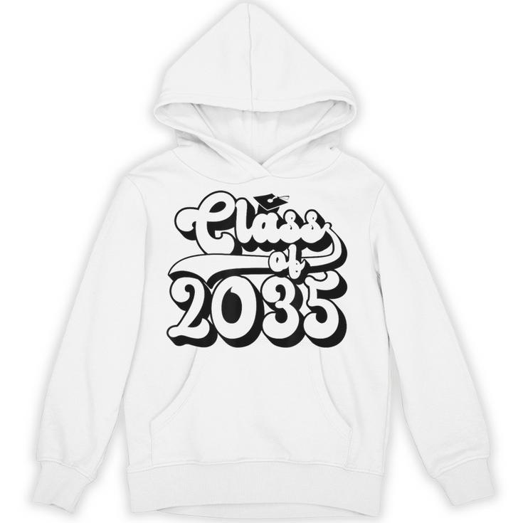 Class Of 2035 Senior Retro 2035 Grad Graduate Graduation Unisex Hoodie
