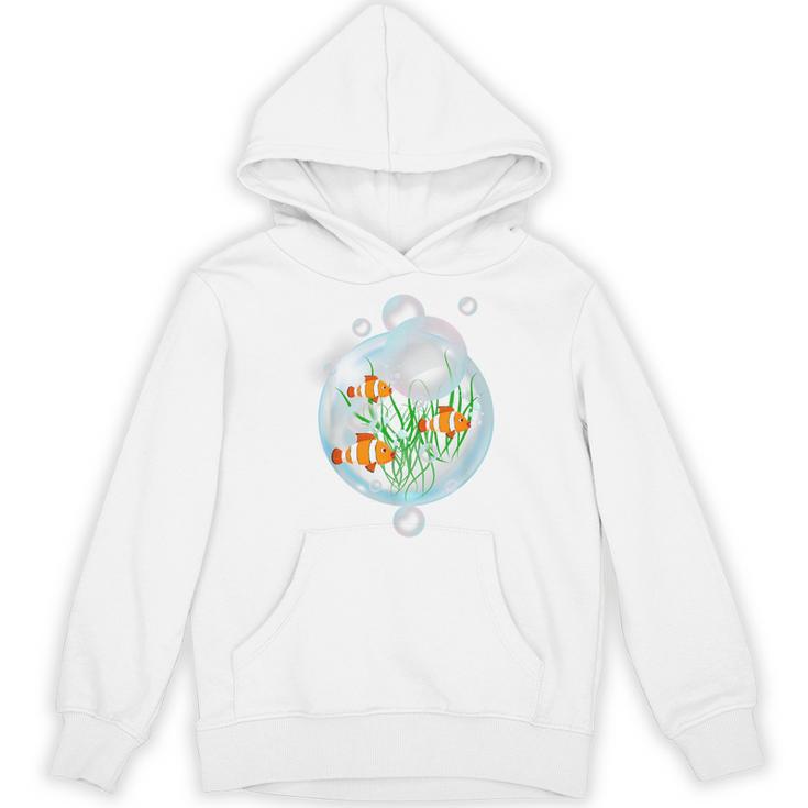Clownfish Anemonefish Bubbles Water Frutiger Aero Y2K Style Unisex Hoodie