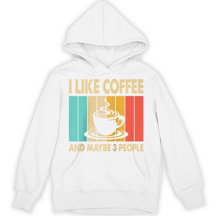 I Like Coffee And Maybe 3 People Introvert Anti-Social Raglan Baseball Tee Unisex Hoodie
