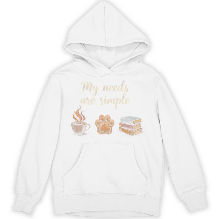 Coffee Paw Print Book Lover Reading Simple Life Bookworm Premium Tri-Blend Unisex Hoodie