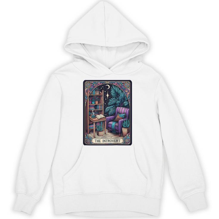 Color Graphic The Introvert Tarot Card Raglan Baseball Tee Unisex Hoodie