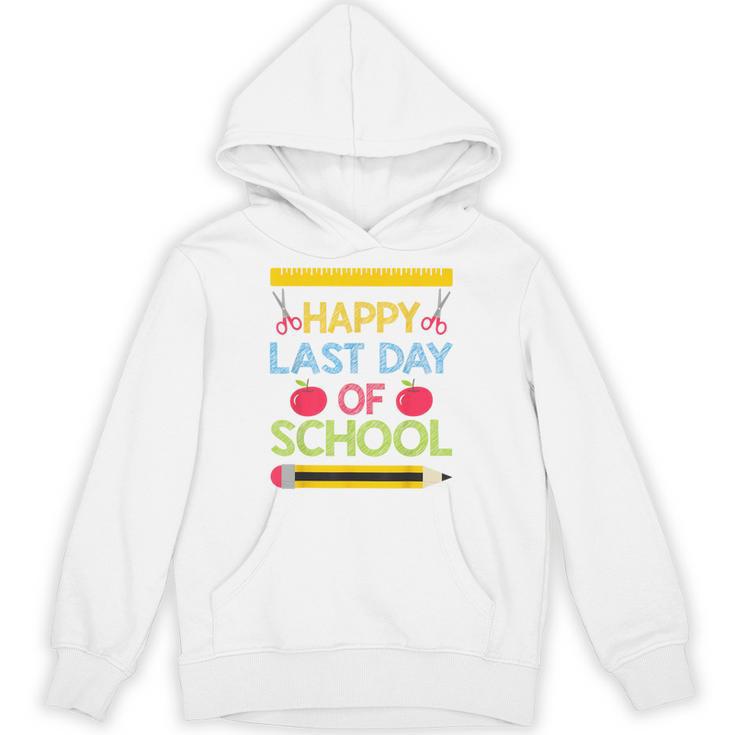 Cool Stylish Happy Last Day Of School Shirt Graduation Unisex Hoodie