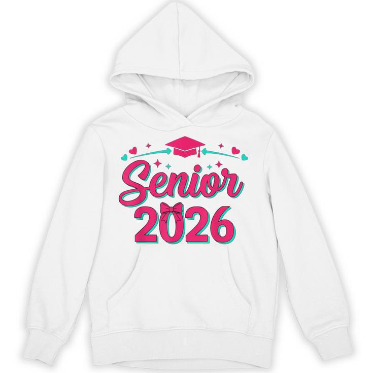 Coquette Pink Bow Senior 2026 Class Of Graduation Unisex Hoodie