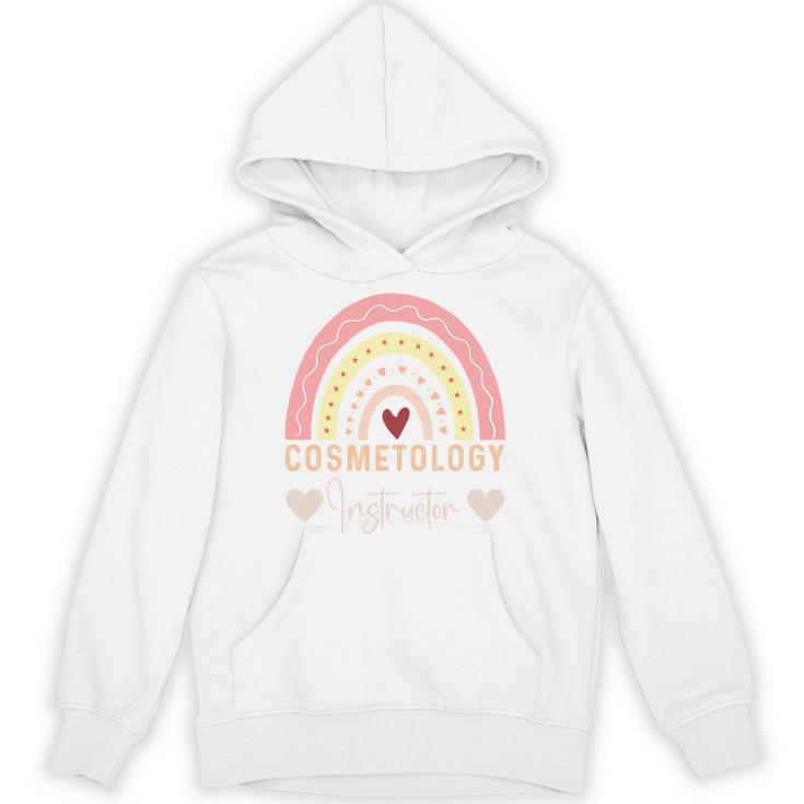 Cosmetology Instructor Cosmetologist Graduation Rainbow Unisex Hoodie