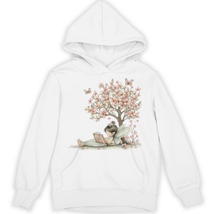 Cute Fairy Reading Fairycore Aesthetic Book Lover Unisex Hoodie