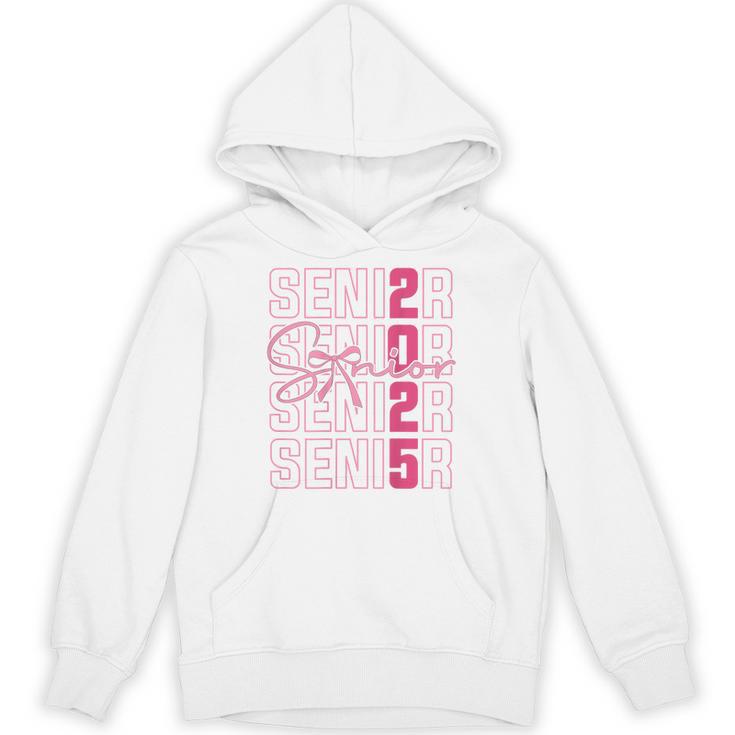 Cute Girls Women Class 2025 Graduation Senior Coquette Bow Unisex Hoodie