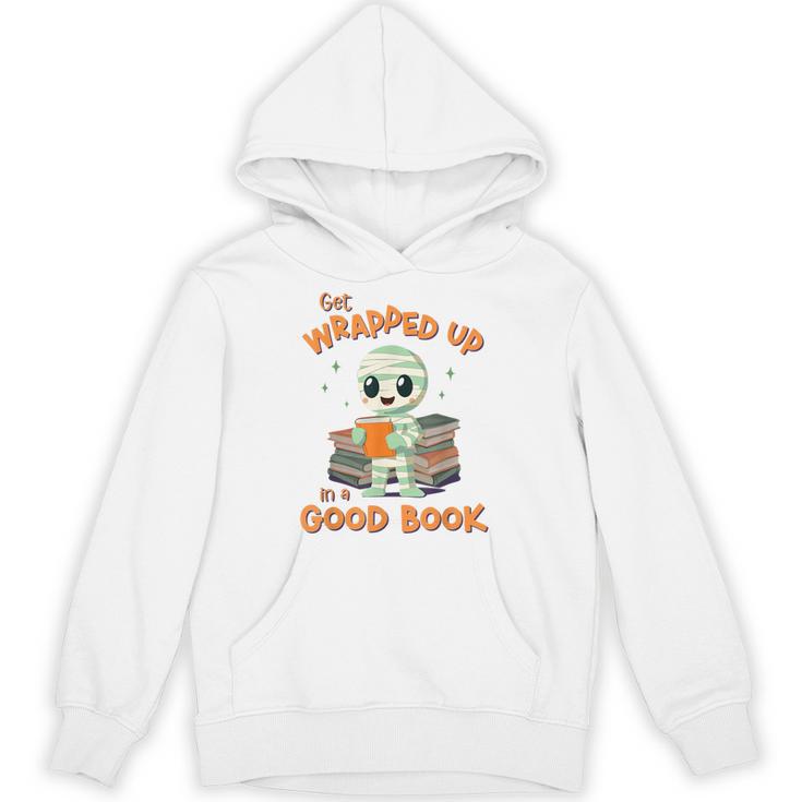 Cute Halloween Teacher Librarian Mummy Reading Books Unisex Hoodie