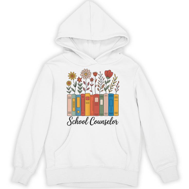 Cute Wildflower Book School Counseling Life School Counselor Unisex Hoodie
