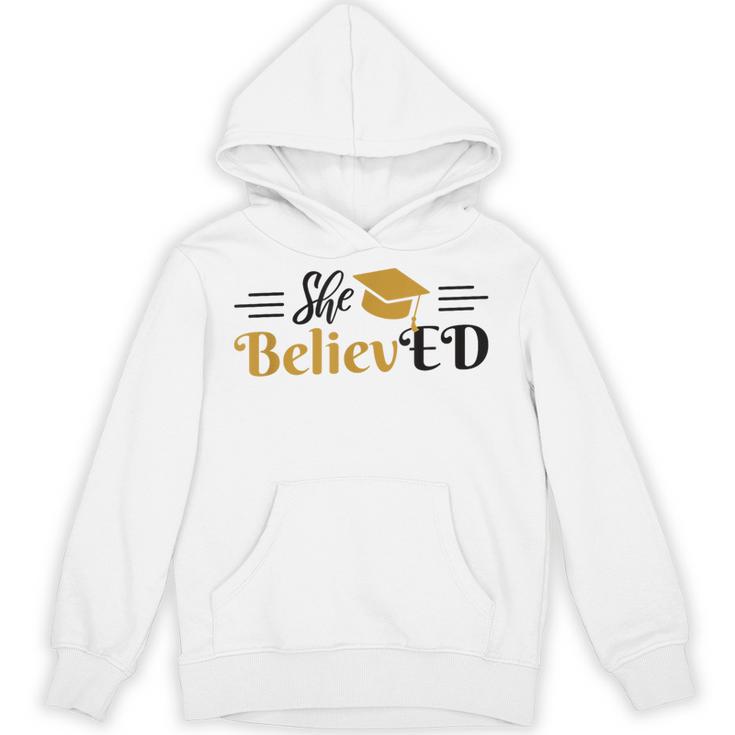 Doctor Of Education She BelievED EdD Graduation Unisex Hoodie