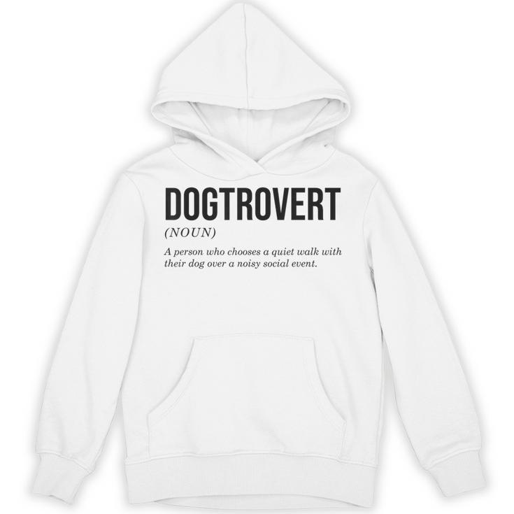 Dogtrovert Definition Dog Lover Introvert Women Men Unisex Hoodie