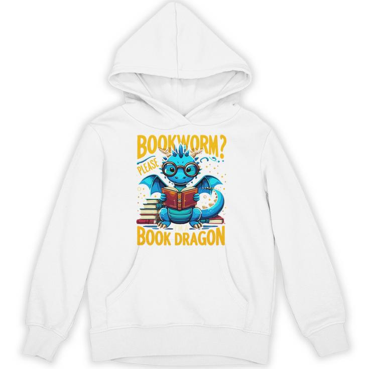 Dragon Bookworm Please I'm A Book Dragon Unisex Hoodie