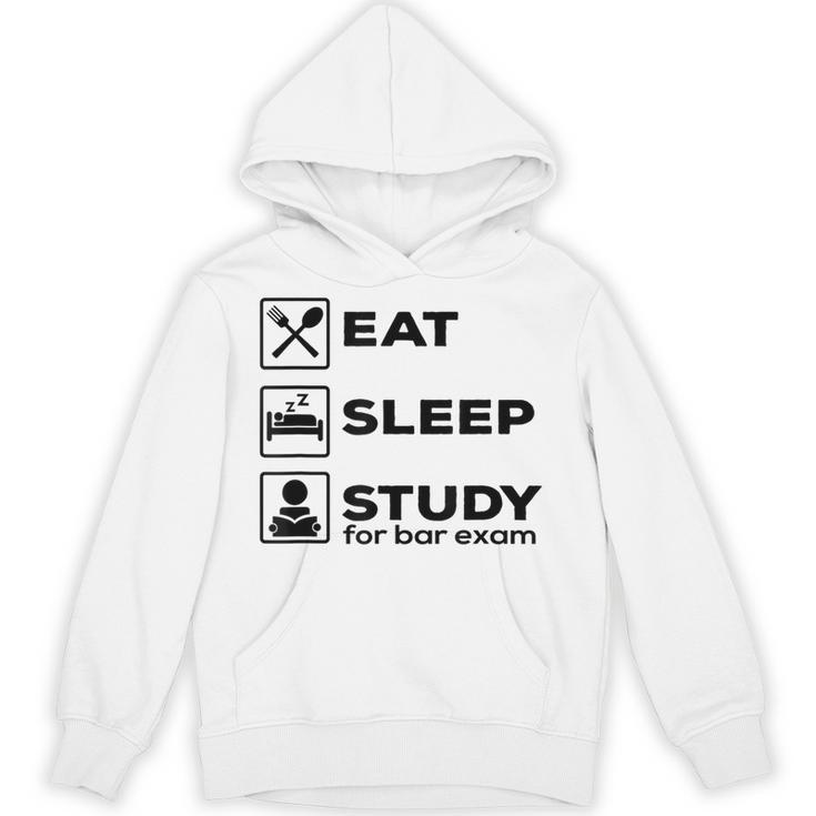 Eat Sleep Study For Bar Exam Lawyer Graduation Unisex Hoodie