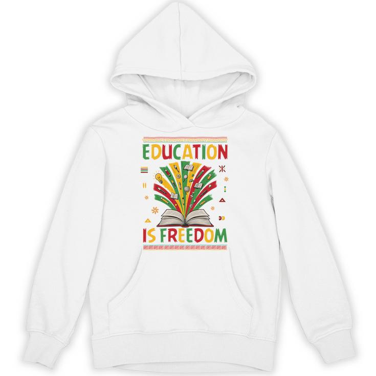 Education Is Freedom Books Lover History Month Unisex Hoodie