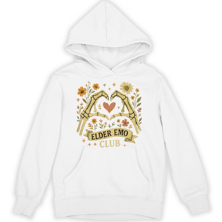 Elder Emo Club Skeleton Hands Heart Nostalgia Unisex Hoodie