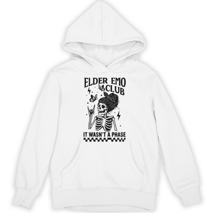 Elder Emo Club Skeleton Nostalgia It Wasn't a Phase Mom Unisex Hoodie