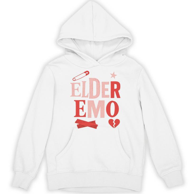 Elder Emo Retro Punk Typography Nostalgia Premium Tri-Blend Unisex Hoodie