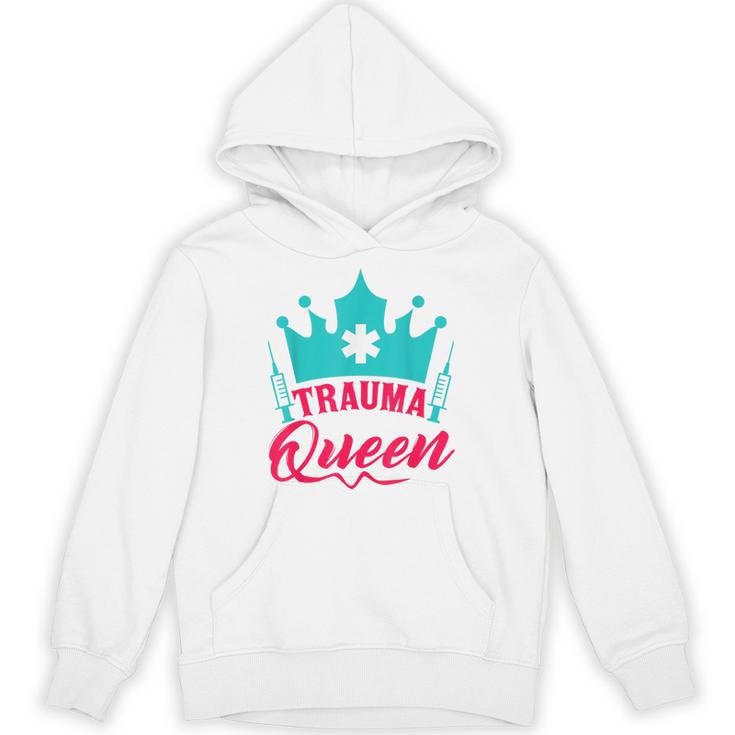 EMT Trauma Queen Paramedic Student T-Shirt Graduation Unisex Hoodie