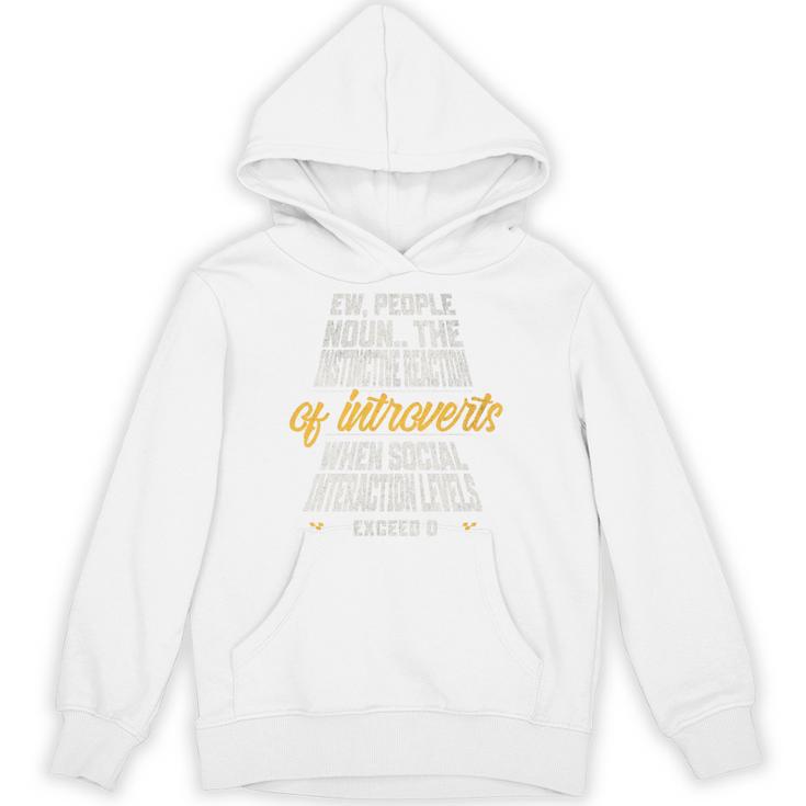 Ew People Definition Introvert Quote Anti Social Vibes Premium Tri-Blend Unisex Hoodie