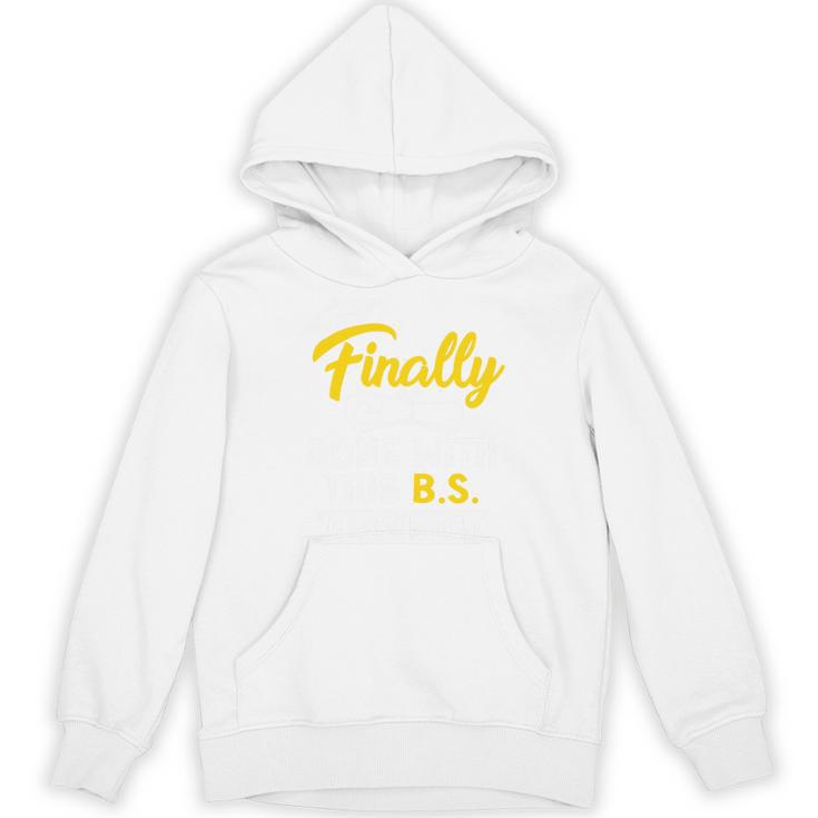 Finally Done With This BS Class Of 2025 College Graduation Premium Tri-Blend Unisex Hoodie