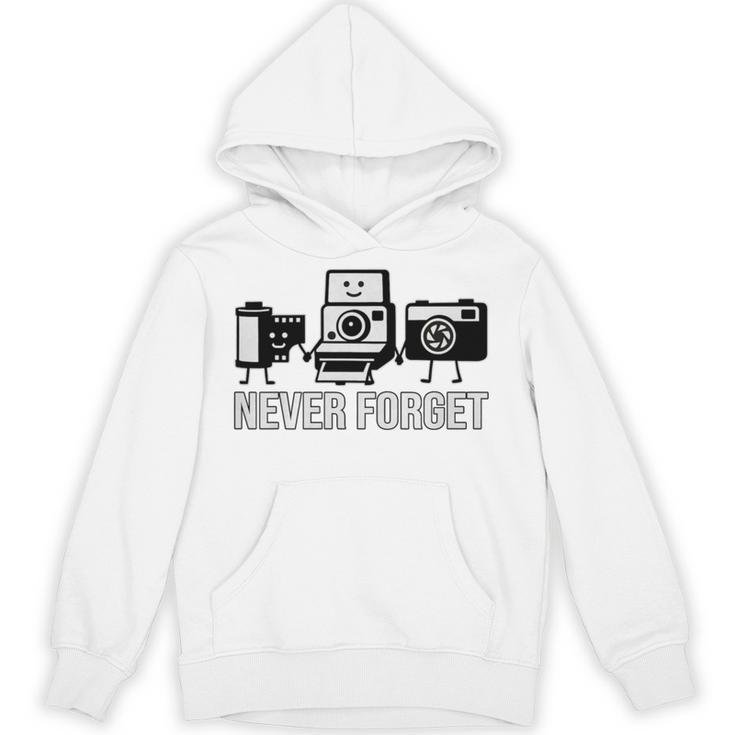 Never Forget Retro Camera Photography Nostalgia Premium Tri-Blend Unisex Hoodie