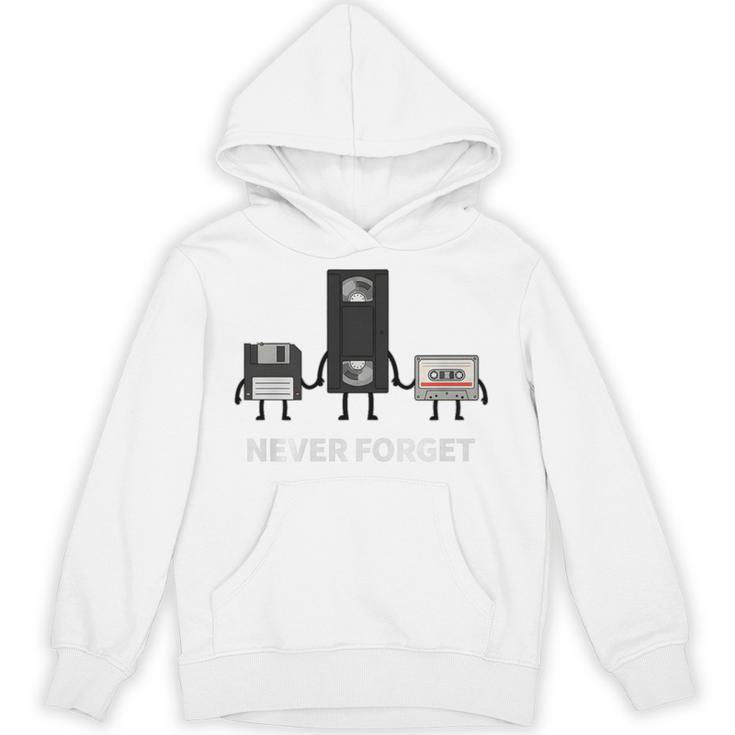 Never Forget Retro Nostalgia Tapes Throwback 80s Premium Tri-Blend Unisex Hoodie