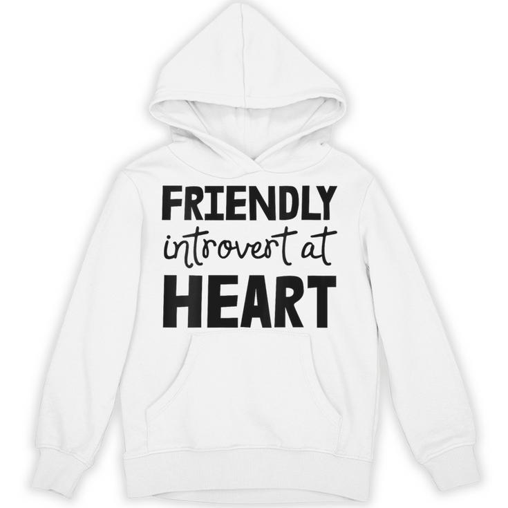 Friendly Introvert At Heart Unisex Hoodie