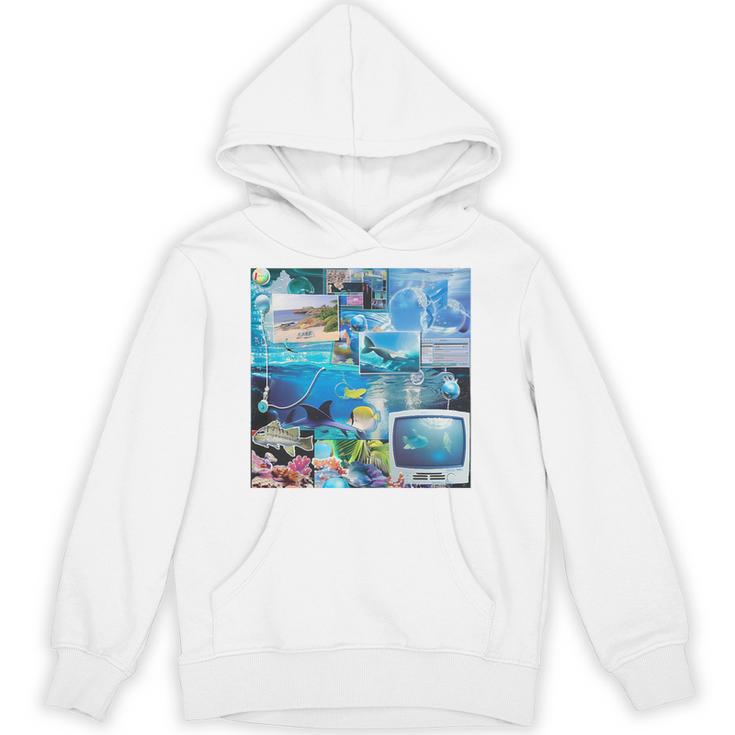 Frutiger Aero Retro Vibes Premium Tri-Blend Unisex Hoodie