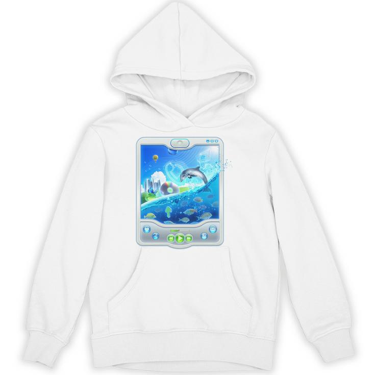 Frutiger Aero Skeuomorphism User Interface Nostalgia Premium Tri-Blend Unisex Hoodie