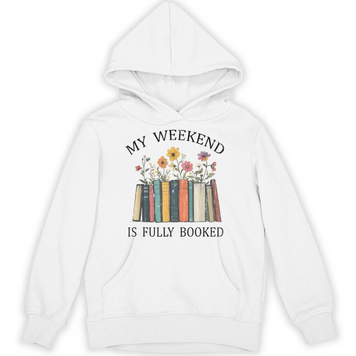 My Weekend Is Fully Booked Cozy Bookish Unisex Hoodie