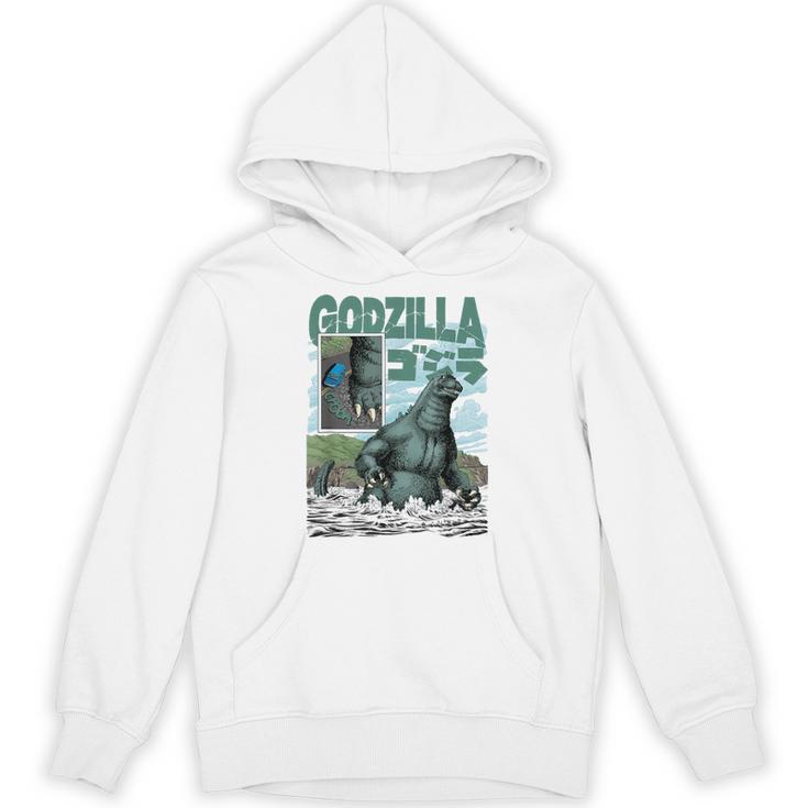 Godzilla Ocean Scene Comic Book Illustration Movie Monster Unisex Hoodie