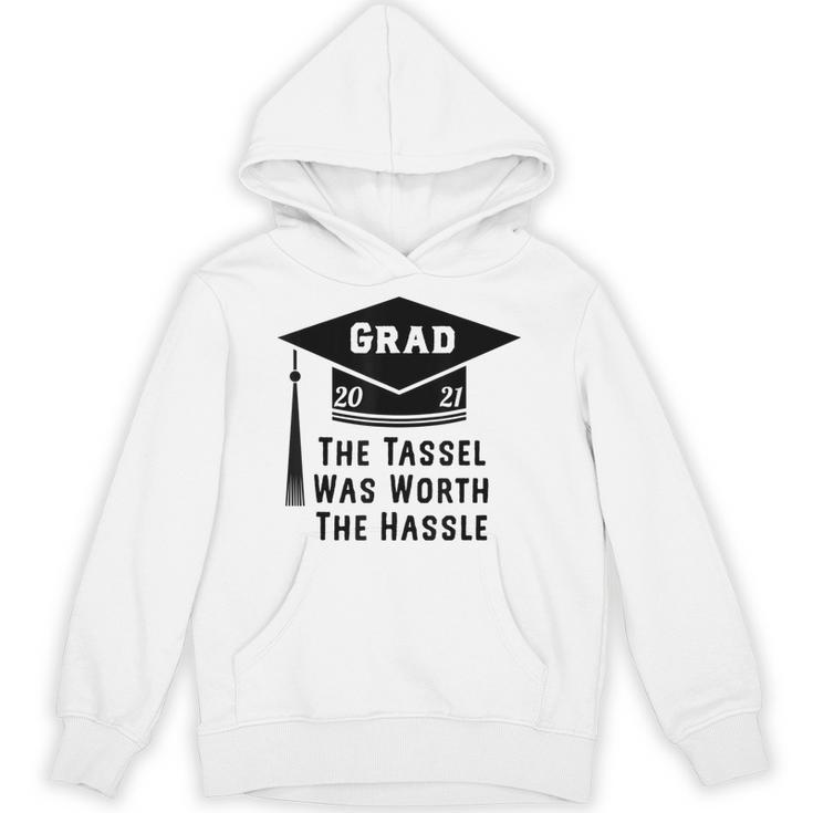 Grad 2021 Graduation Tassel Was Worth The Hassle Unisex Hoodie