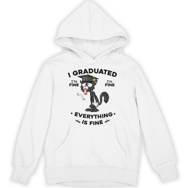 I Graduated Graduate Class 2025  Cat Graduation Unisex Hoodie