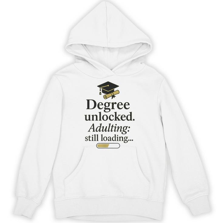 Graduation 2025 Degree Unlocked Adulting Still Loading Unisex Hoodie
