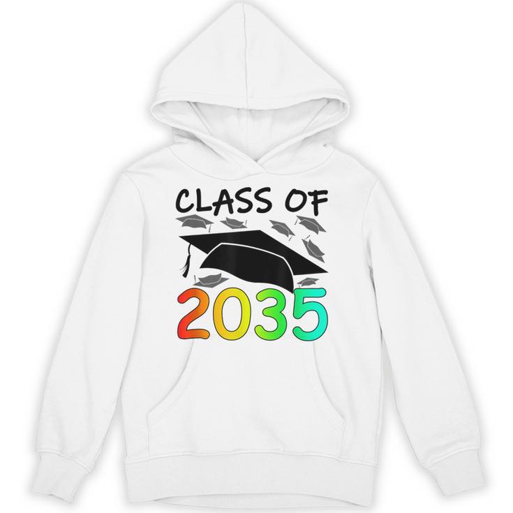 Graduation Class Of 2035 Hand Prints Space Pre-K -12th Grade Unisex Hoodie