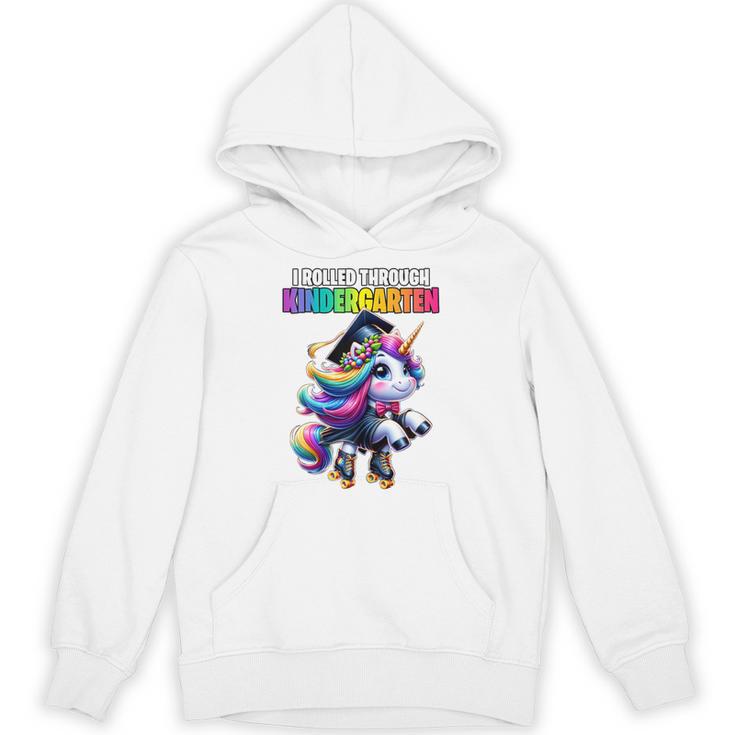 Graduation Kindergarten Unicorn Roller Skate Girls Grad Unisex Hoodie