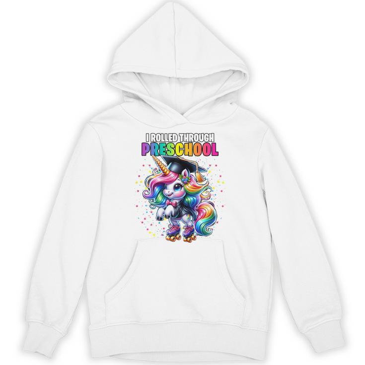 Graduation Preschool Unicorn Roller Skate Girls Pre-K Grad Unisex Hoodie