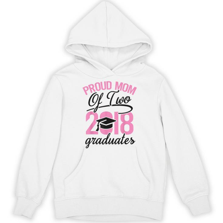 Graduation Shirt For Mom With Twins Proud Mom Of Two Unisex Hoodie