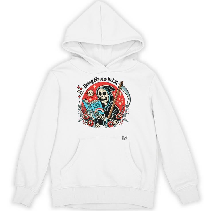 Grim Reaper Reads a Book Unisex Hoodie
