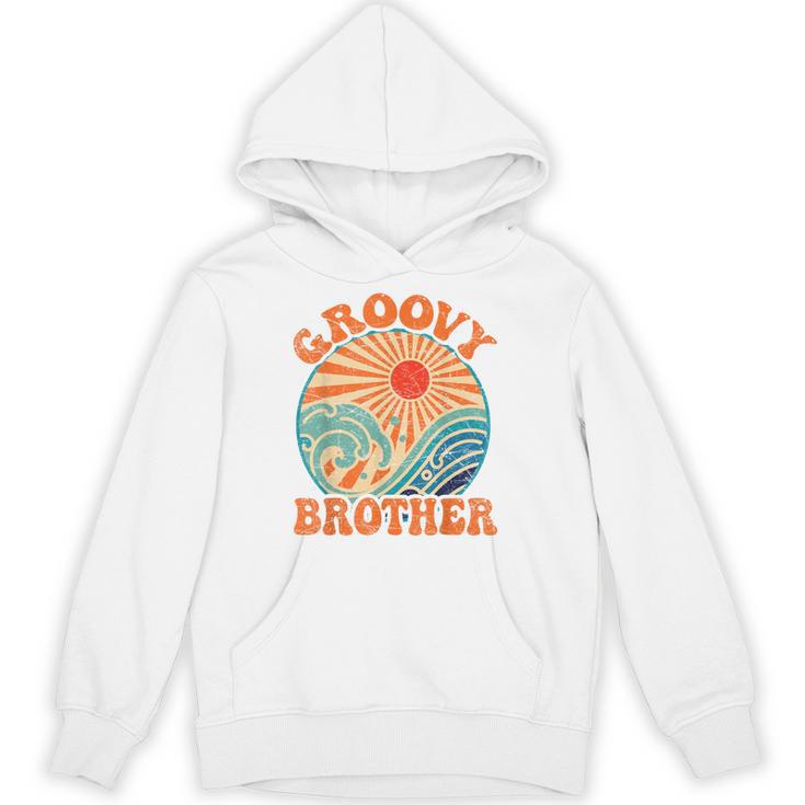 Groovy Brother 70s Aesthetic Nostalgia 1970's Retro Brother Unisex Hoodie