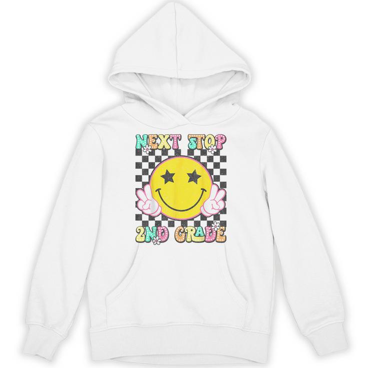 Groovy Next Stop 2nd Grade 1st Grade Graduation 2025 Unisex Hoodie