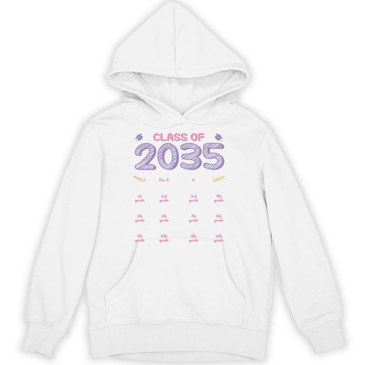 Grow With Me Graduation First Day Of School Class Of 2035 Unisex Hoodie
