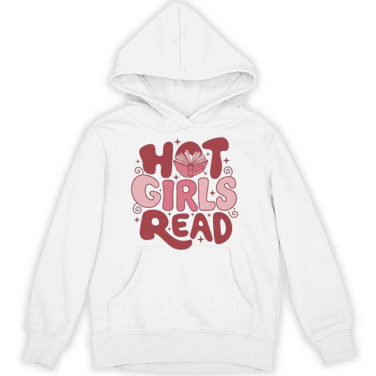 Hot Girls Read Book Lover Feminist Reader Premium Tri-Blend Unisex Hoodie