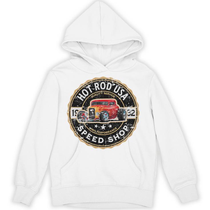 Hotrod Custom Car Automotive Nostalgia Distressed Premium Tri-Blend Unisex Hoodie
