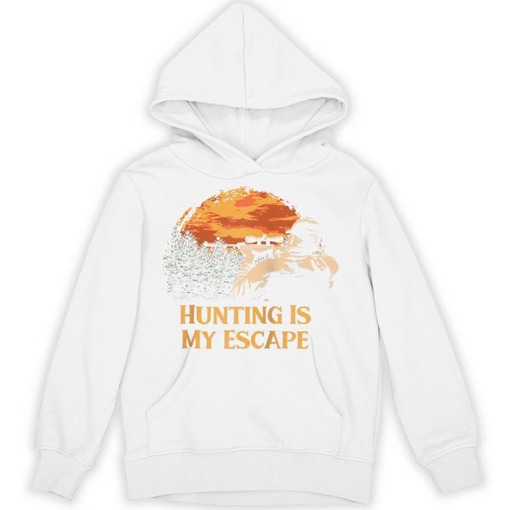 Hunting Is My Escape Introvert Hunter Antisocial Raglan Baseball Tee Unisex Hoodie