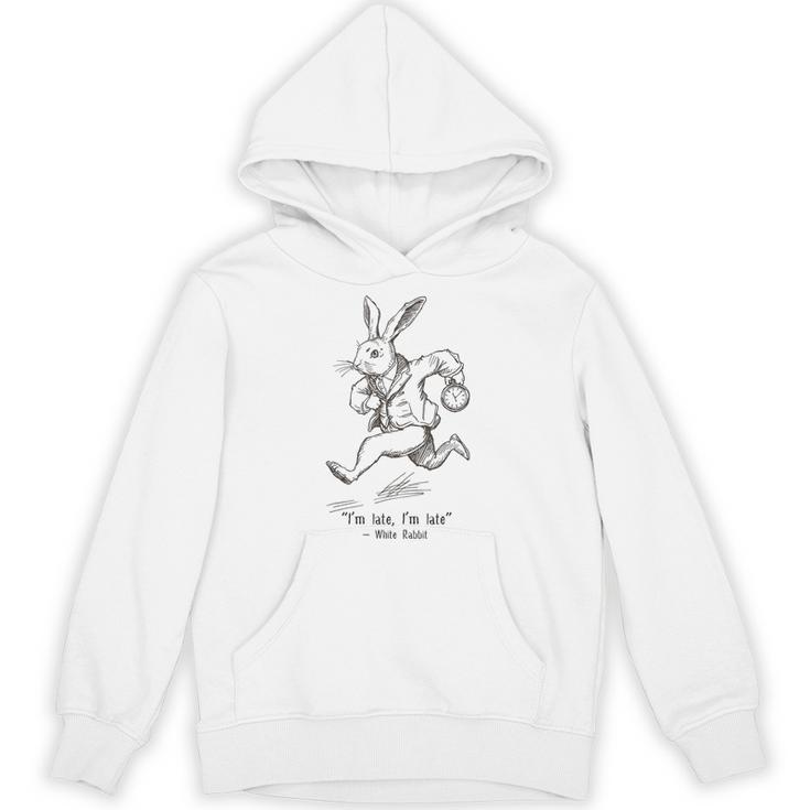 I'm Late I'm Late Rabbit From Alice Wonderland Book Unisex Hoodie